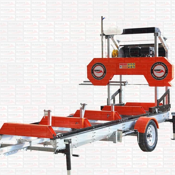 26 Inch Petrol Engine Sawmill With Trailer
