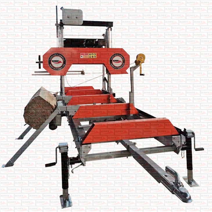 HS26G 4-metre Saw, Trailer Version Gasoline Sawmill
